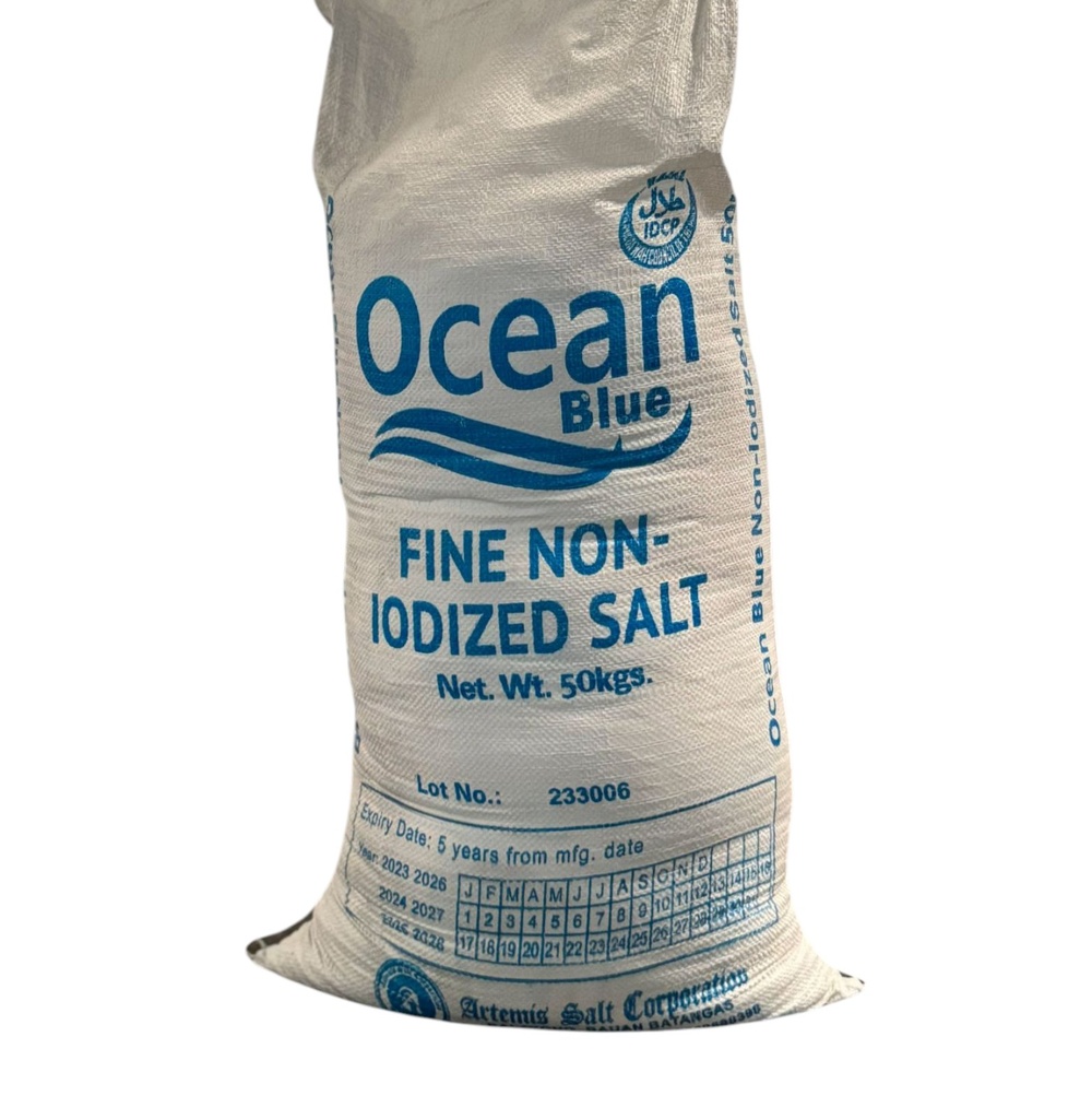 Ocean Blue Non iodized 50kgs pick up only in Cubao and North Fairview Warehouse