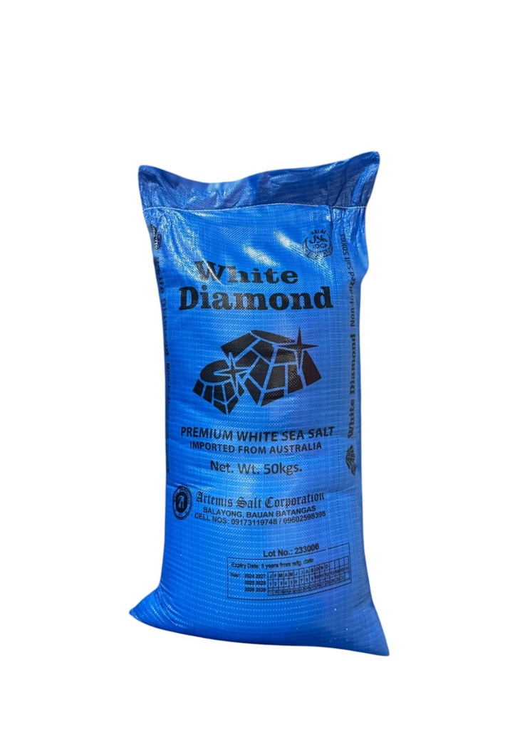 White Diamond iodized with liner 50kgs pick up only in Cubao and North Fairview Warehouse