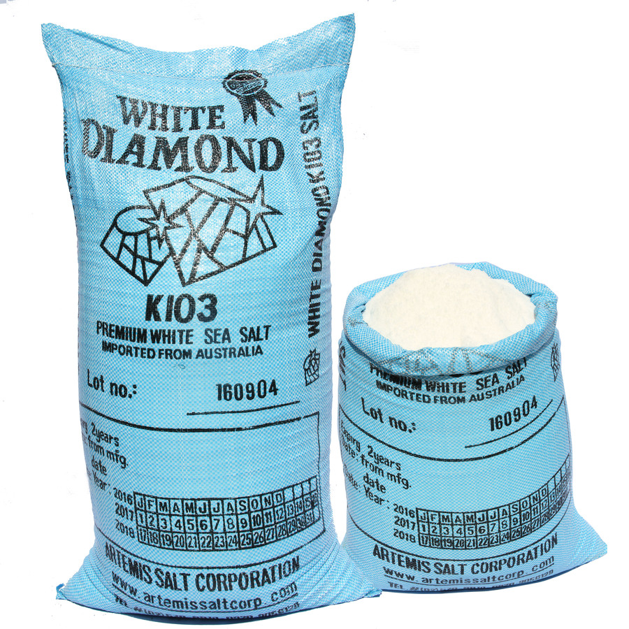 White Diamond iodized 39kgs with liner pick up only in Cubao and North Fairview Warehouse
