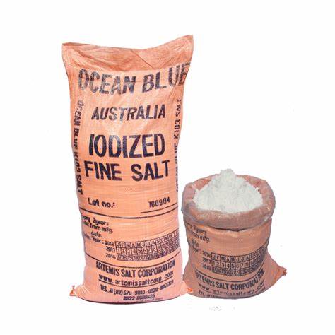 Ocean Blue Fine Iodized Salt 25kgs w/liner