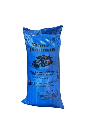 White Diamond iodized 50kgs pick up only in Cubao and North Fairview Warehouse